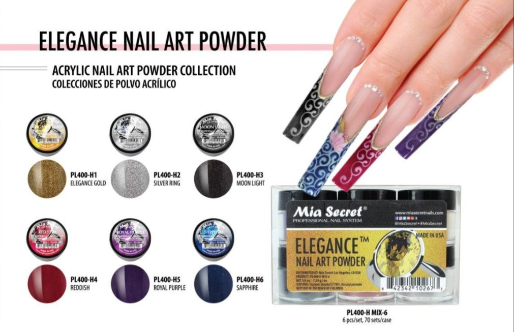 MIA SECRET Acrylic Nail Polish Collections - Elegant & Vibrant Colors for Professional & DIY Manicures - Perfect for Salons, Home Use & Special Occasions