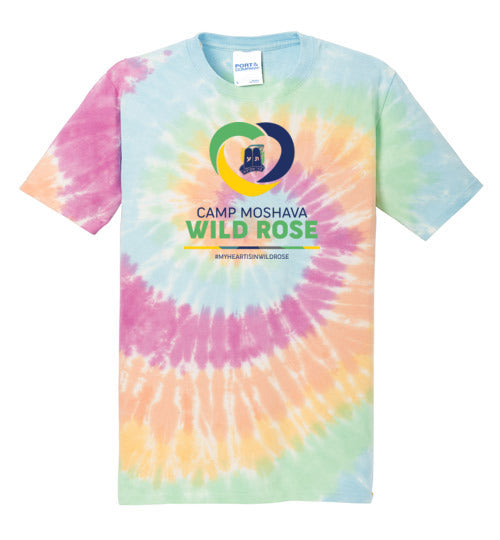 My Heart is in Wild Rose Tie Dye T-Shirt | Vintage Hippie Style Women's Graphic Tee | Perfect for Music Festivals & Boho Outfits