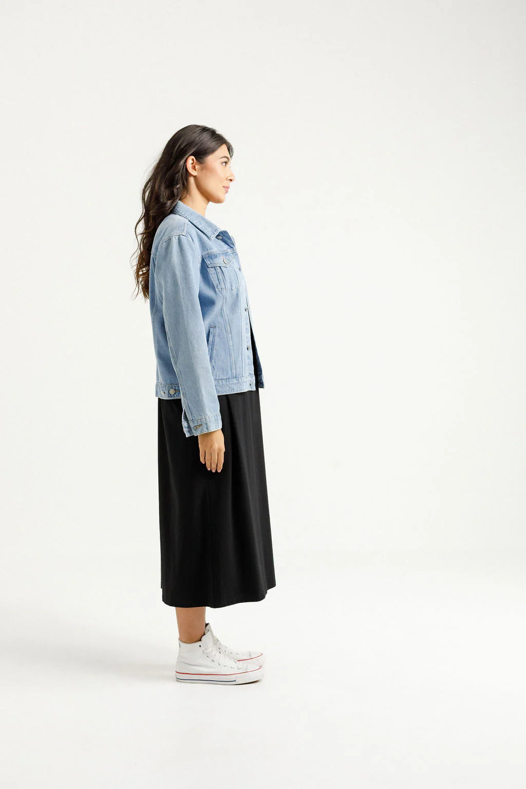 Olly Jacket - Stonewash Denim Jacket for Men & Women | Vintage Style Distressed Denim Coat | Perfect for Casual Outfits, Streetwear & Fall Fashion