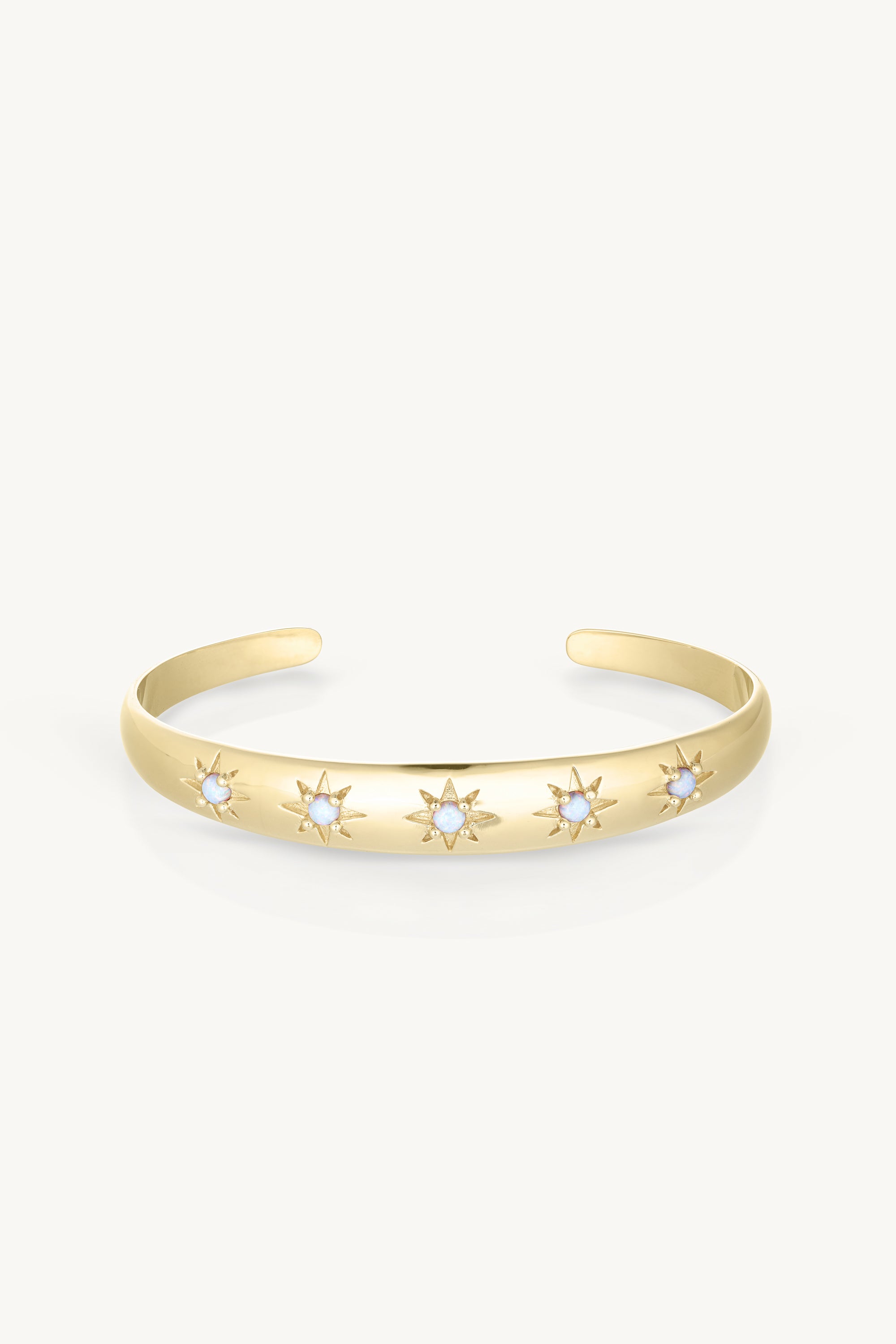 Alina Gold Cuff Bracelet for Women - 14K Gold Plated Fashion Jewelry - Elegant Bangle for Parties, Weddings & Everyday Wear