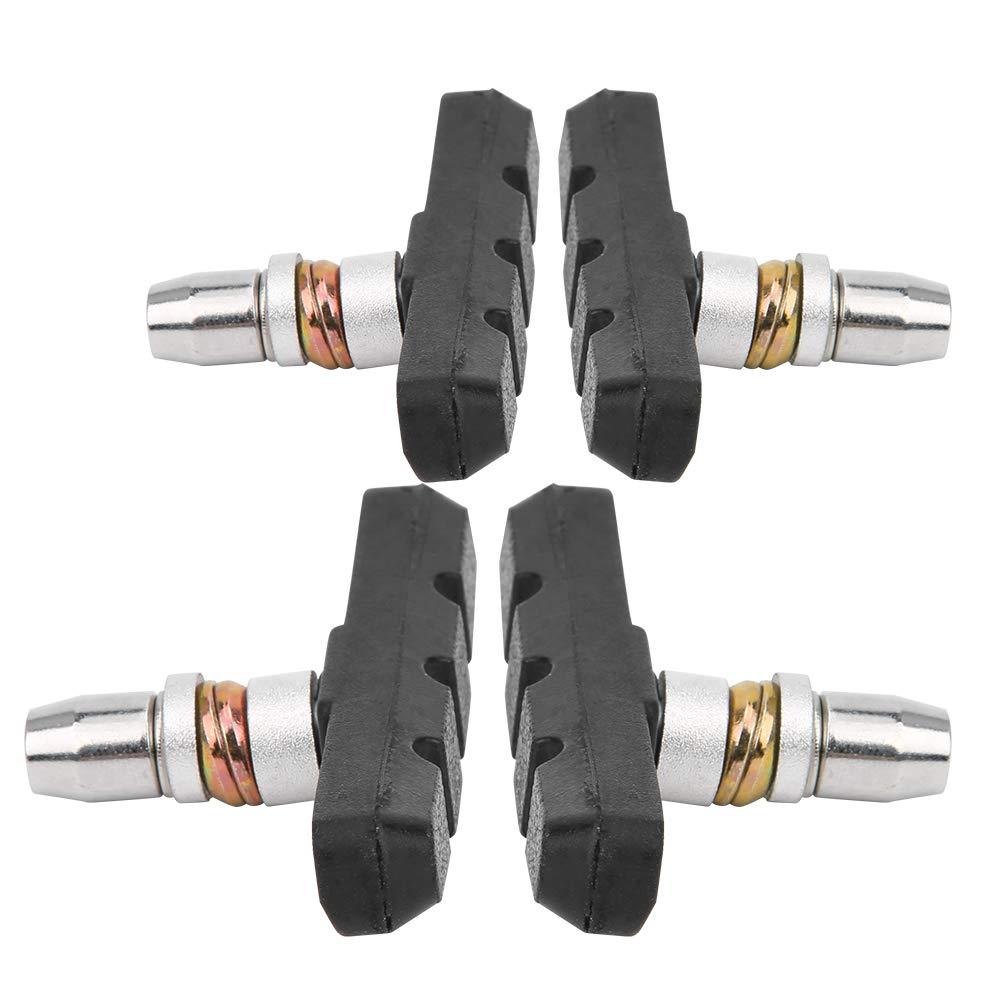 Demeras Bike V Brake Pads - 2 Pairs High Strength Mountain Bike Brake Pads for Enhanced Stopping Power | Perfect for Trail Riding, Commuting & Cycling Safety