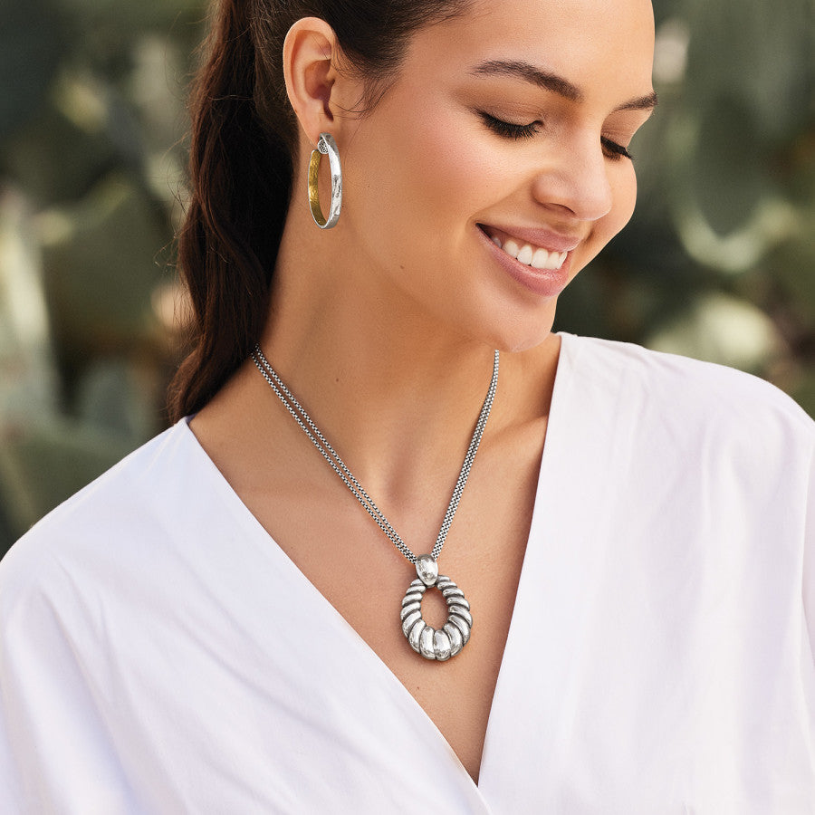 Athena Scalloped Convertible Necklace - 14K Gold Plated Layering Chain Jewelry for Women, Gift for Her | Perfect for Date Night, Wedding & Everyday Elegance