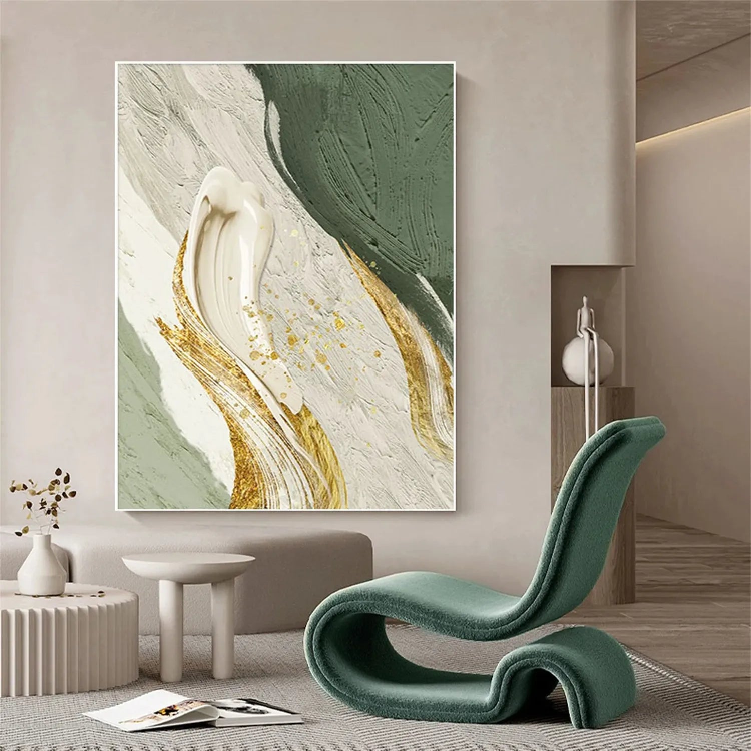 Abstract Painting #AB 236 - Modern Wall Art for Home & Office Decor - Perfect for Living Room, Bedroom or Workspace