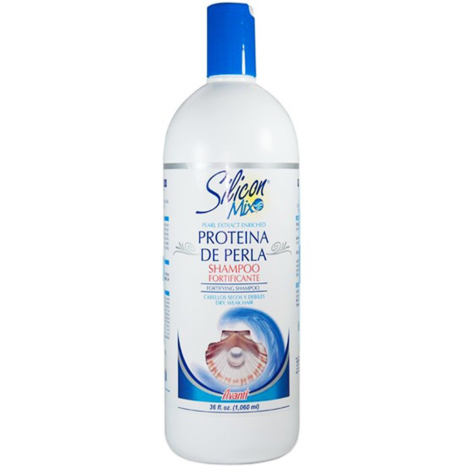 Silicon Mix Fortifying Shampoo with Pearl Extract - 36oz for Damaged Hair Repair & Deep Hydration | Professional Salon Quality for Dry, Brittle & Color-Treated Hair