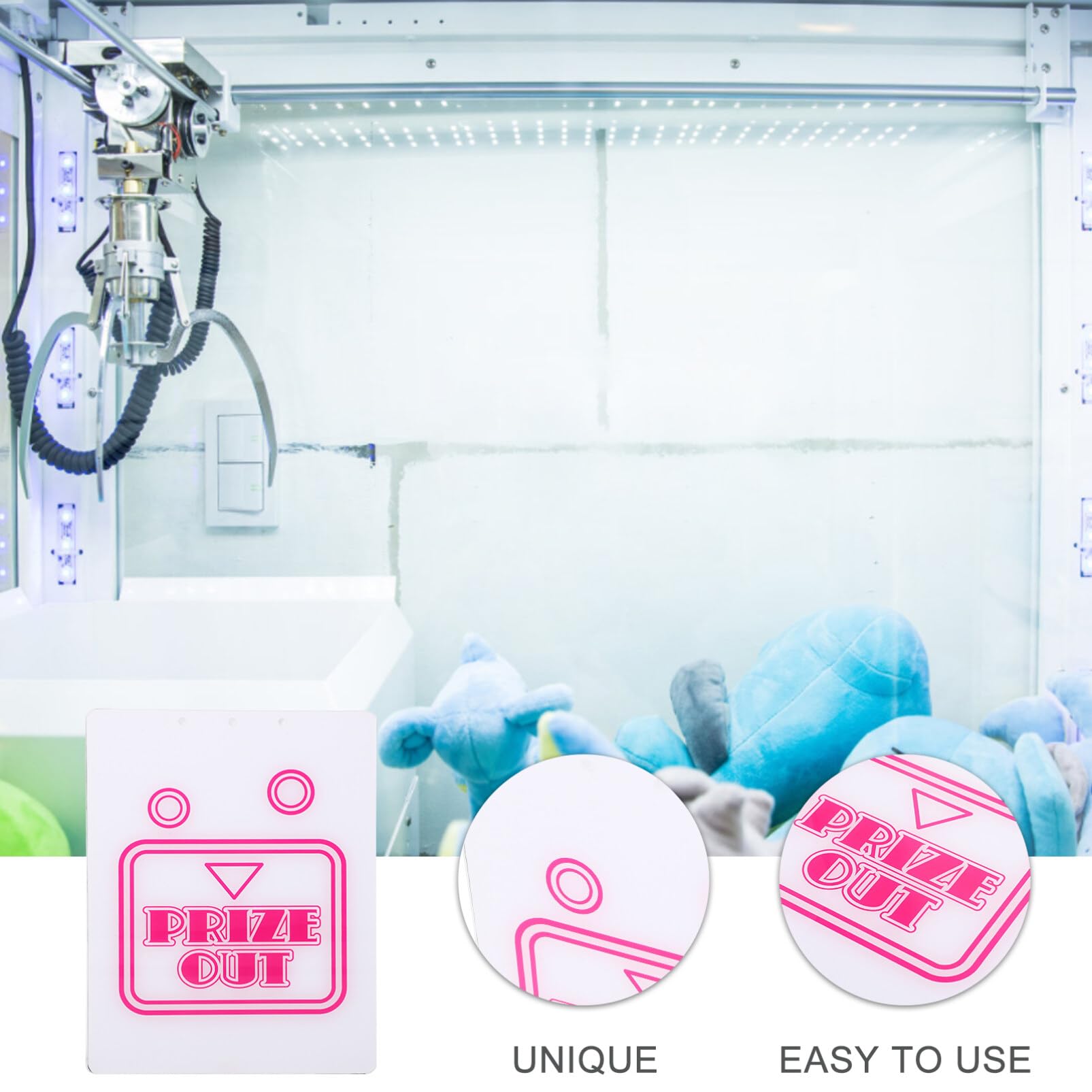 Premium Claw Machine Parts - Plastic Prize Blocker & Dispenser for Arcade Vending Machines | Durable Mini Claw Game Accessories for Arcades, Carnivals & Family Fun Centers
