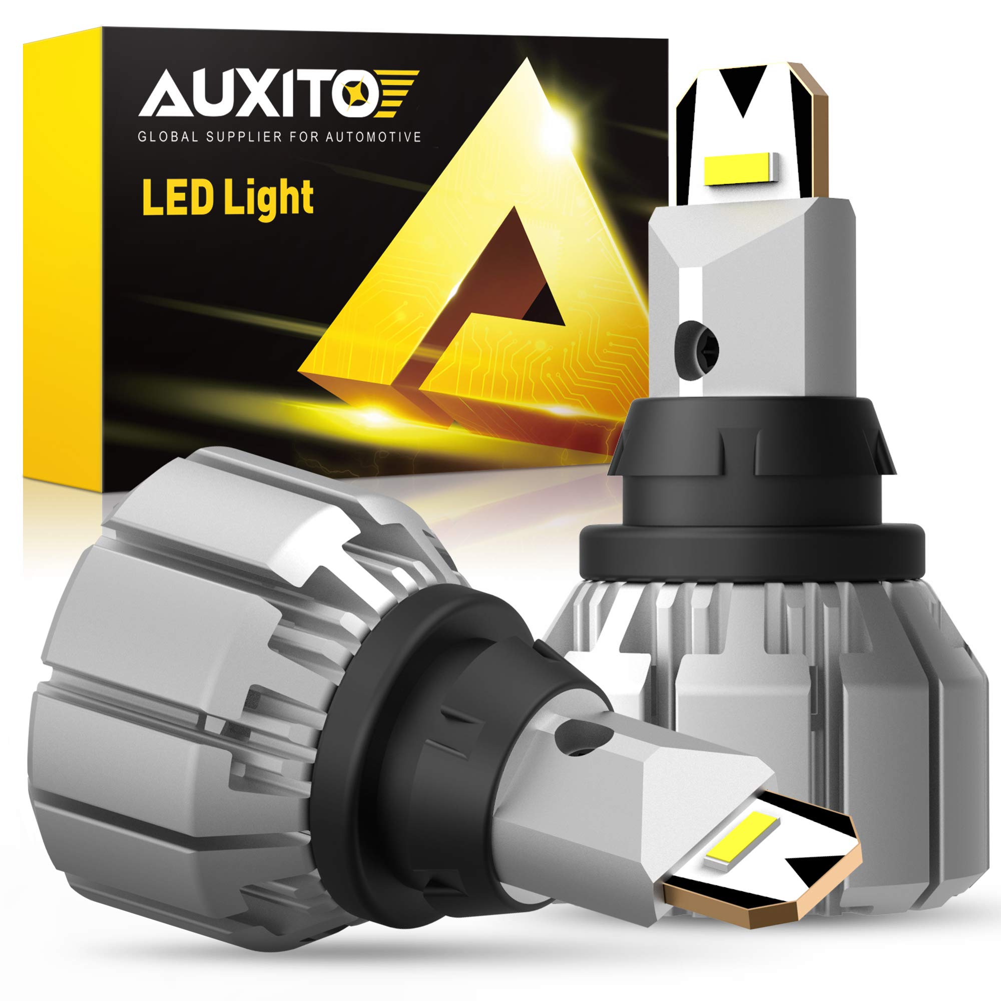 AUXITO 912 921 LED Bulbs - 20W 4000 Lumens Super Bright Backup Reverse Lights, CANBUS Error Free, CSP 6-SMD Upgraded T15 906 W16W Replacement Bulbs (Pack of 2) - 6500K Cool White, Plug & Play - Perfect for Trucks, SUVs, and Car Reverse Lighting