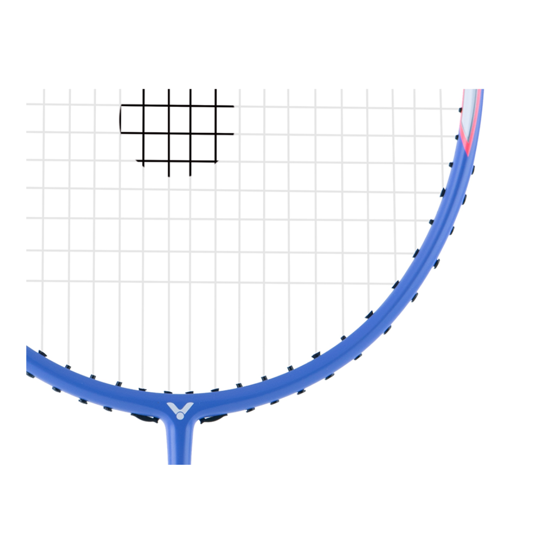 Victor Jetspeed S 12FTD Pre-Strung Badminton Racket - Light Rose Violet | Professional Badminton Racket for Adults & Beginners | Perfect for Tournaments, Training & Recreational Play