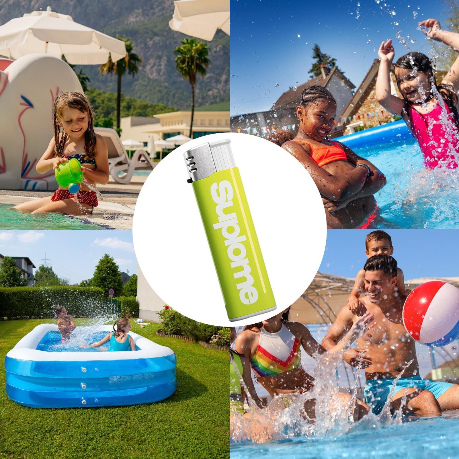 Water Shooting Lighter - Fun Water Gun Prank Tool for Beach Parties, Outdoor Games & Summer Water Fights - Refillable Water Spray Lighter for Hilarious Splash Pranks