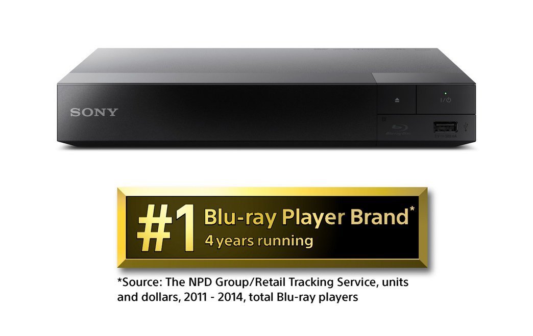 Sony BDPS1500 Blu-ray Disc Player - 2015 Model (Renewed) | Full HD 1080p, HDMI Output, Dolby Digital | Perfect for Home Theater & Movie Night Entertainment