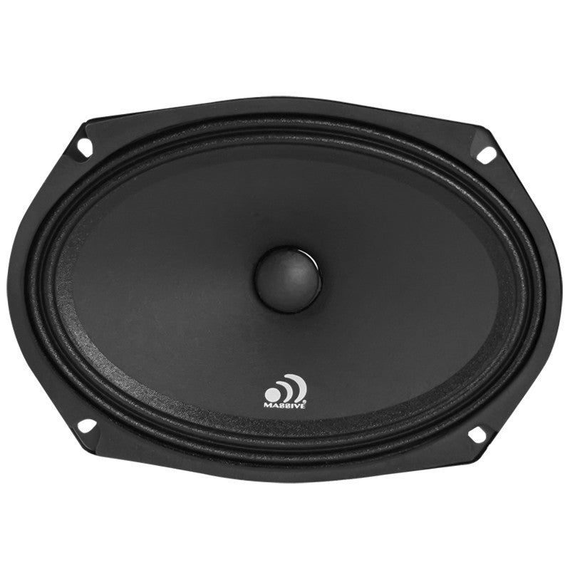 M69C 6x9 Inch 80 Watt 8 Ohm Mid Range Closed Back Speaker - Perfect for Car Audio, Home Theater, and Studio Monitor Systems