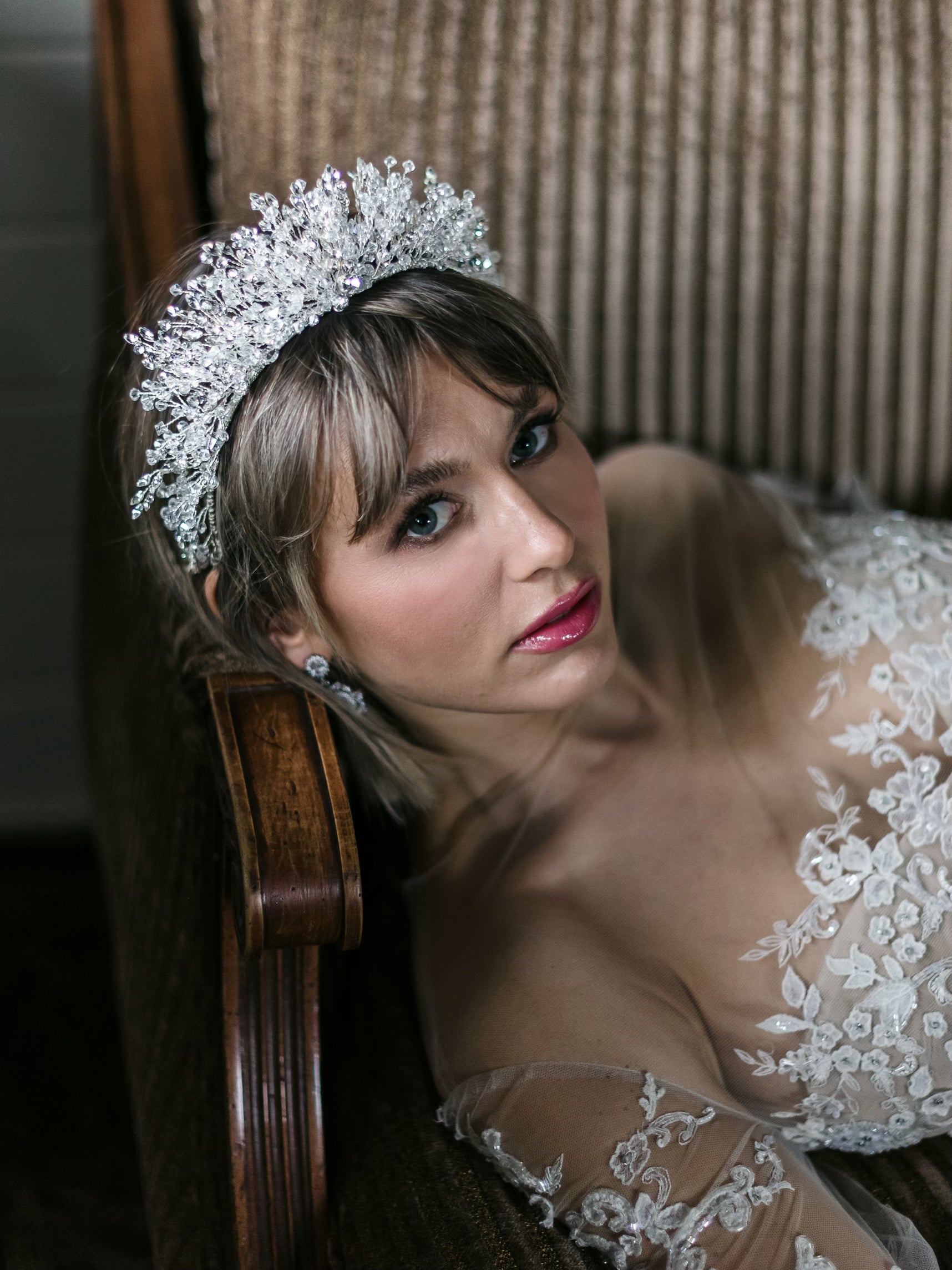 STACIA Austrian Crystal Tiara – Elegant Rhinestone Bridal Crown for Weddings, Prom, Pageants & Special Events | Sparkling Hair Accessory for Women & Girls