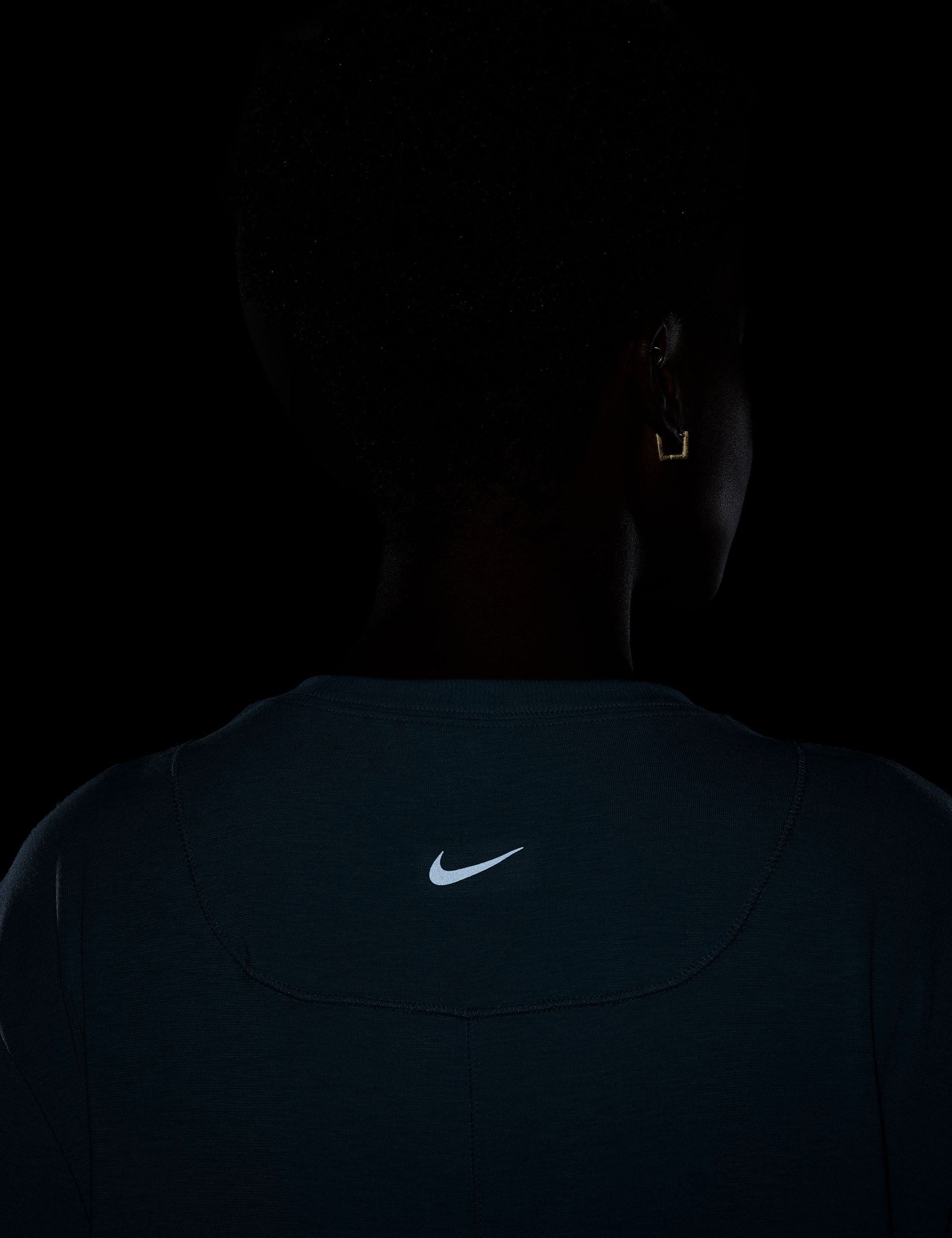 Nike Dri-FIT Relaxed Short Sleeve T-Shirt for Men - Moisture Wicking Workout Top in Smokey Blue/Black | Gym, Running & Casual Wear