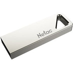 Netac U326 USB 2.0 Flash Drive 8GB - Zinc Alloy Metal USB Stick for Data Storage, File Transfer - Perfect for Office, School, and Travel Use