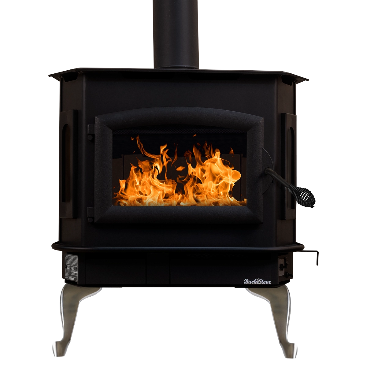 Buck Stove Model 81 Non-Catalytic Extra Large Wood Stove for Home Heating | Efficient Fireplace Insert for Cabins, RV & Outdoor Use
