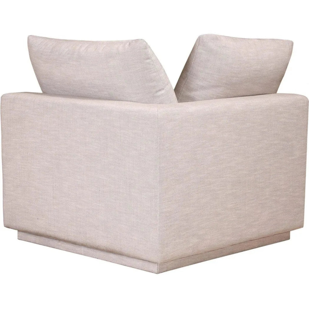 4-Piece Grey Modular Scandinavian Sofa Set - Modern Sectional Couch for Living Room, Lounge & Small Spaces