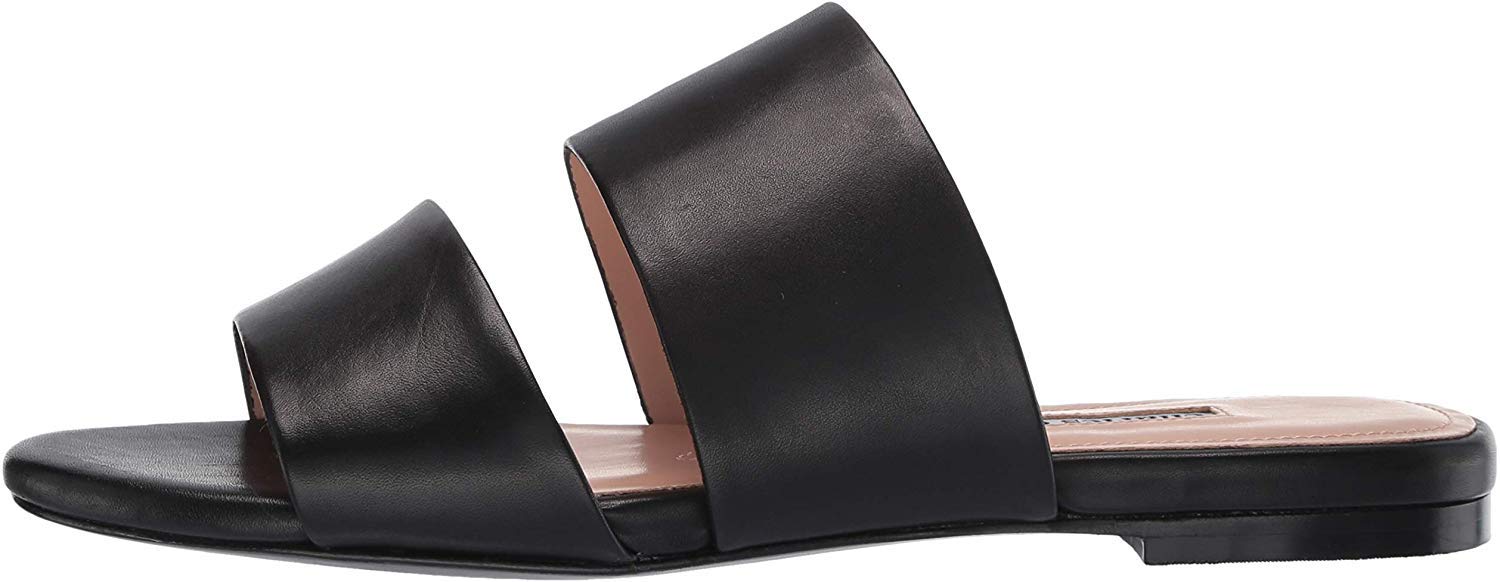 CHARLES DAVID Women's Leather Slide Sandals - Comfortable Slip-On Siamese Design for Casual Wear, Beach, and Summer Outfits