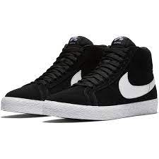 Nike SB Zoom Blazer Mid Skateboarding Shoes - Black/White Colorway | Comfortable Cushioning & Durable Design for Streetwear & Skateboarding
