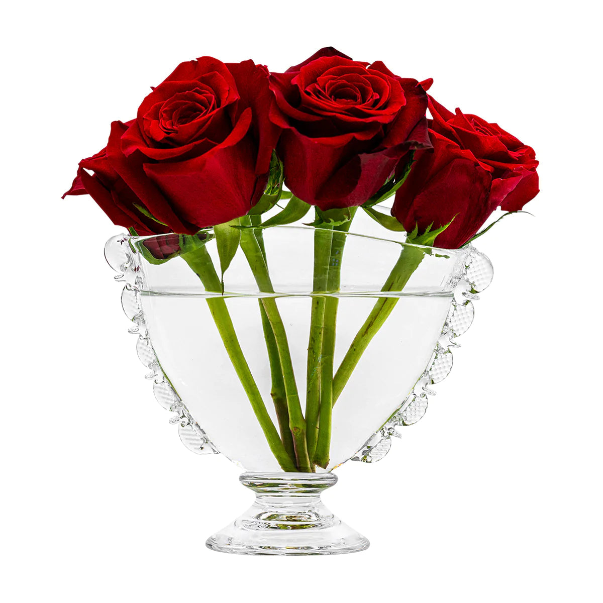 Juliska Harriet 6 Fan Vase - Elegant Handcrafted Ceramic Vase for Home Decor, Wedding Centerpieces & Floral Arrangements