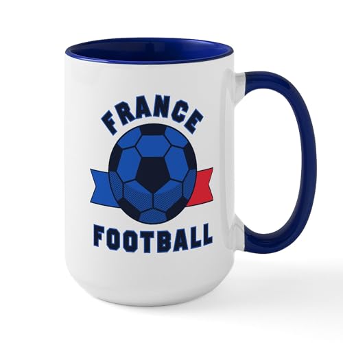 White/Navy Inside - France Football Mugs