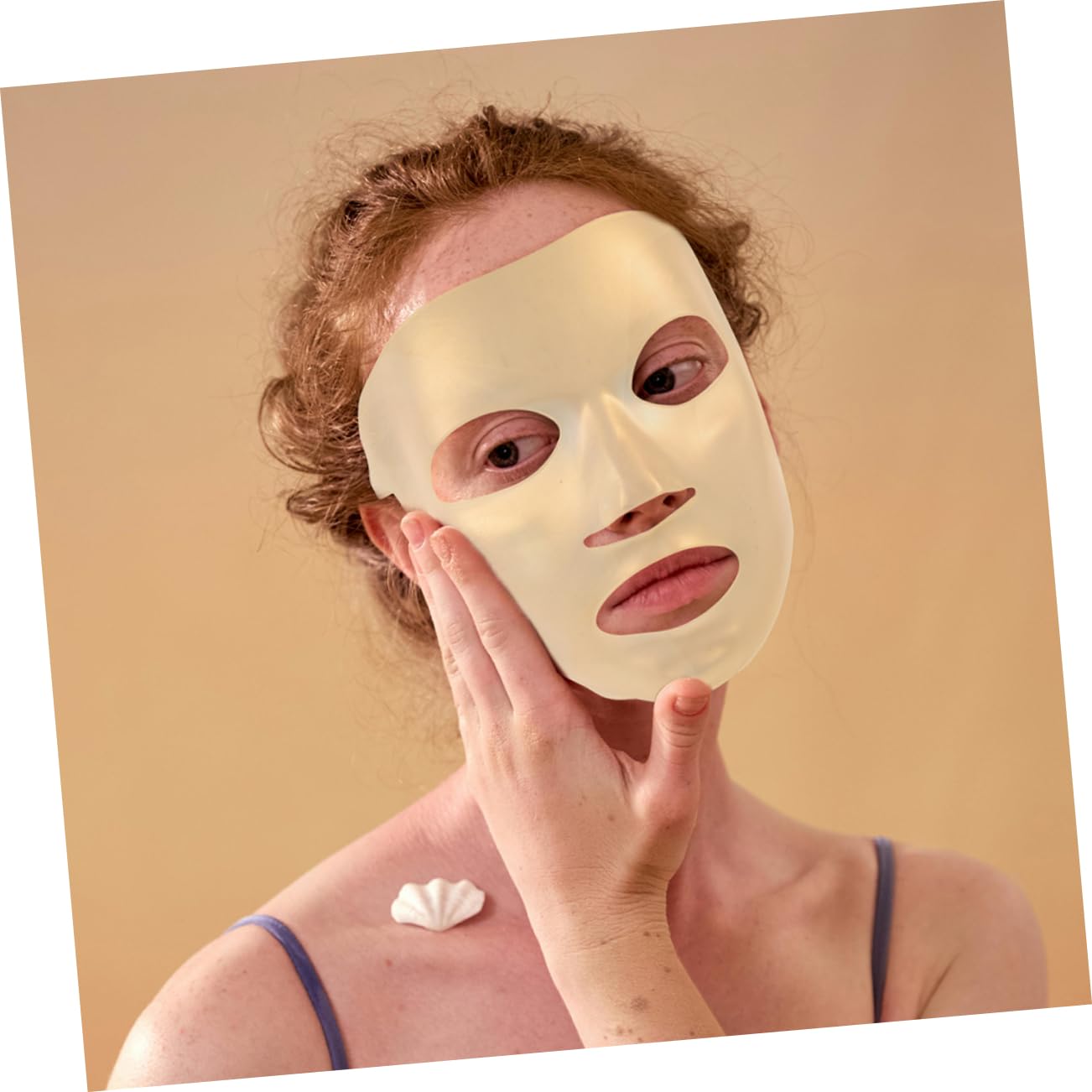 6-Piece Reusable Facial Mask Set - Sleep, Forehead, Lip & Brow Collagen Skincare Mask for Overnight Beauty Treatment | Hydrating Jelly Face Cover for Nighttime Skin Care Routine