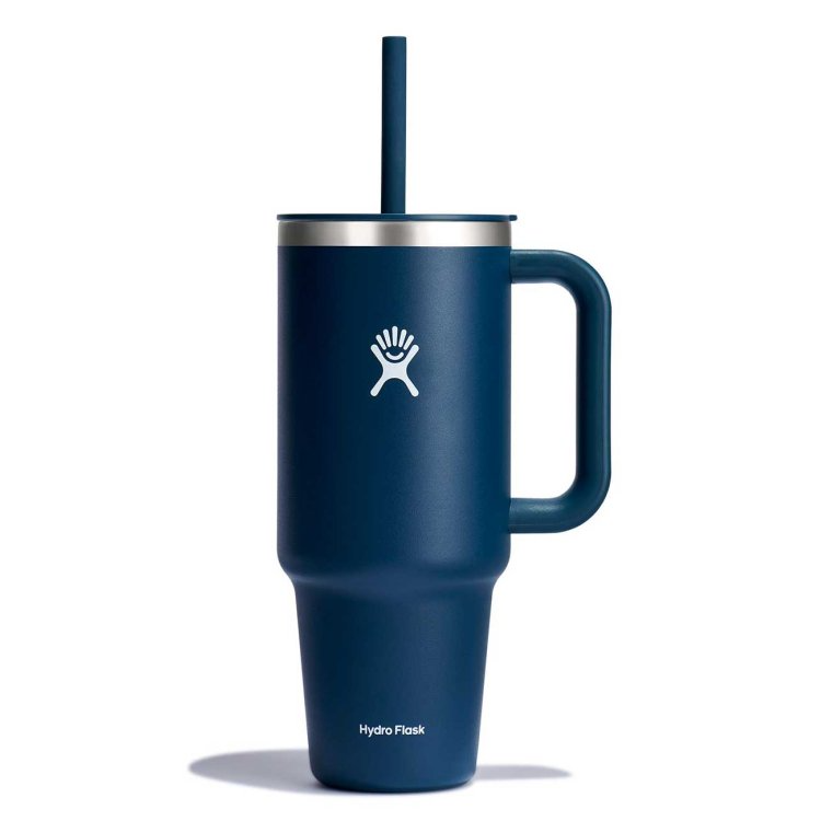 40 oz Insulated Stainless Steel Travel Tumbler with Lid & Straw - Leakproof Vacuum Mug for Hot & Cold Drinks - Perfect for Commuting, Camping, Gym & Outdoor Activities