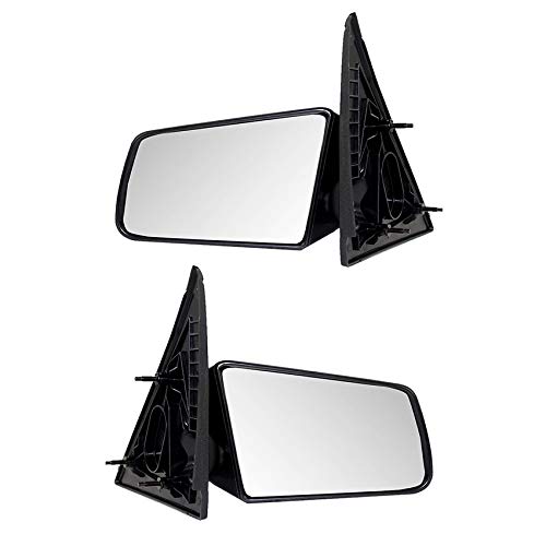 New Pair of Power Door Mirrors Compatible with 2002-2005 GMC Envoy SLE - GM1320129, 15977933, 15977934 - Replacement Side View Mirrors for Enhanced Safety and Visibility