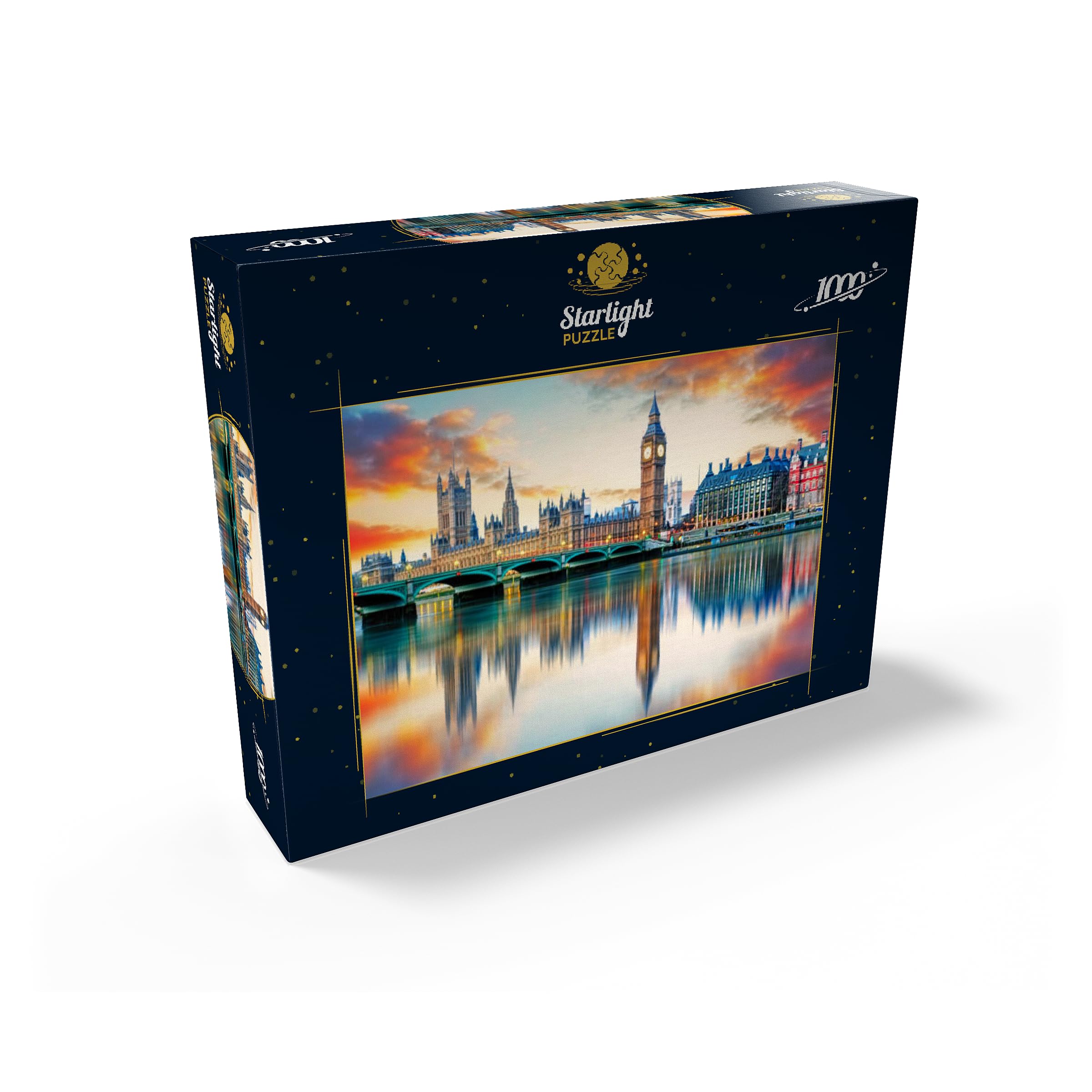 MyPuzzle Big Ben & Houses of Parliament London England - 1000 Piece Premium Jigsaw Puzzle for Adults - Perfect for Home Decor, Gifts & Relaxation