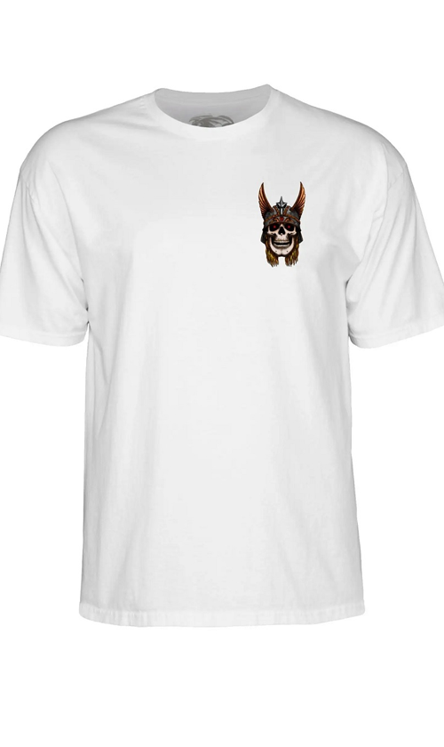 Powell Peralta Anderson Skull Graphic Men's T-Shirt - White Cotton Tee for Skateboarding & Streetwear Fashion