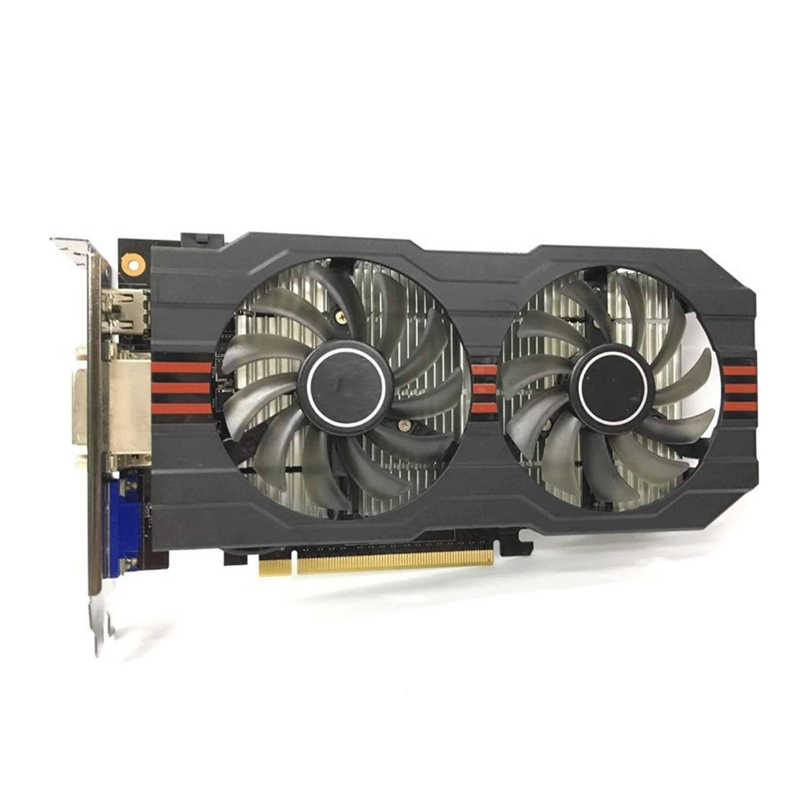 Dual Fan Cooling GPU for ASUS GTX 750 Ti 2GB GDDR5 128Bit - Compatible with NVIDIA Graphics Cards - High Performance Gaming Video Card for PC Builds & eSports