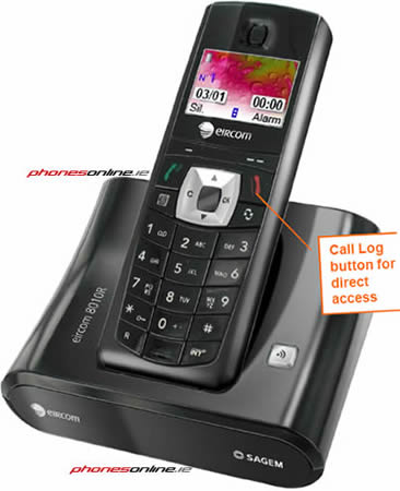 Eircom 8010R Grade A Digital Cordless Phone with Caller ID & Answering Machine - Reliable Home & Office Landline Telephone for Clear Communication