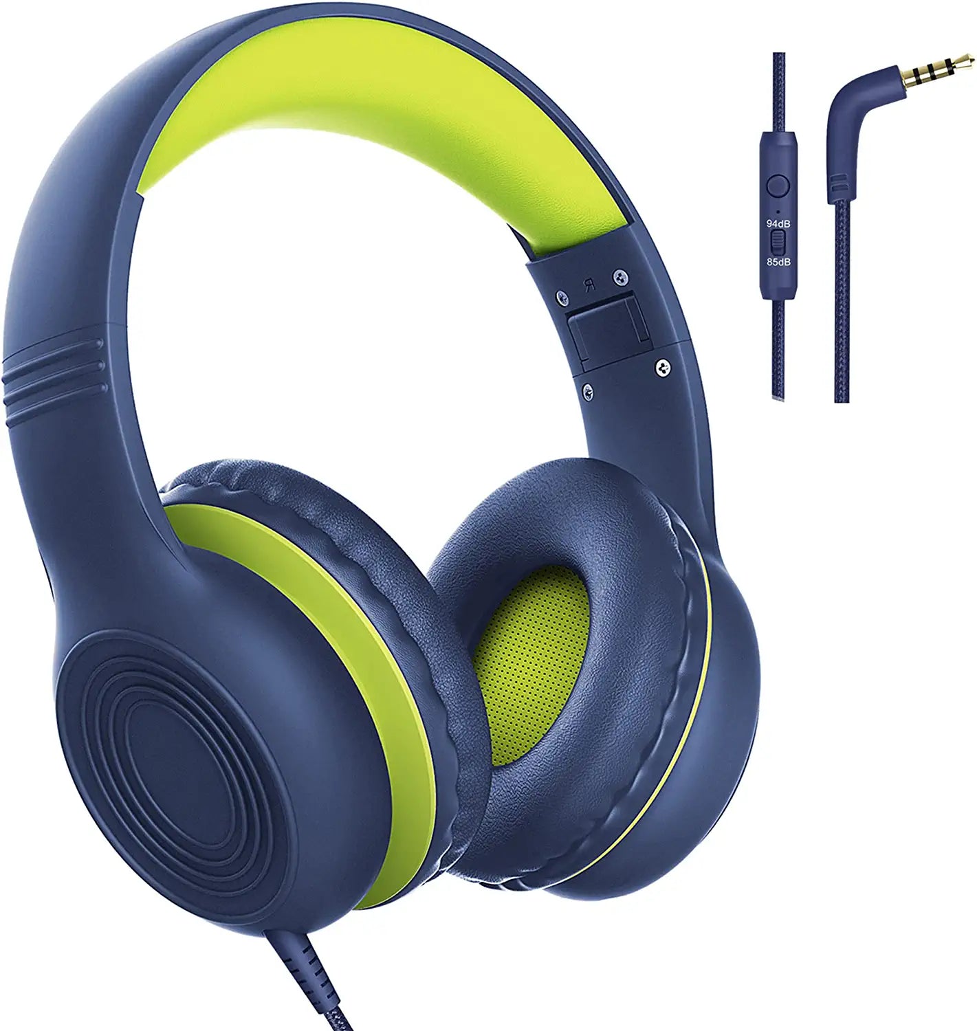 Mpow CH6s Kids Headphones with Adjustable Headband - Safe Wired Headphones for Children, Perfect for School, Travel & Online Learning