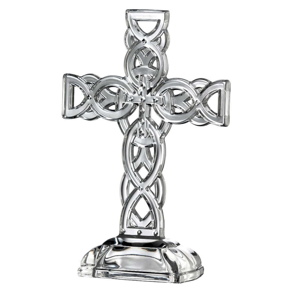 Galway Crystal Celtic Cross Pendant - Handcrafted Irish Jewelry for Men & Women, Perfect for Gifts, Weddings & Religious Occasions