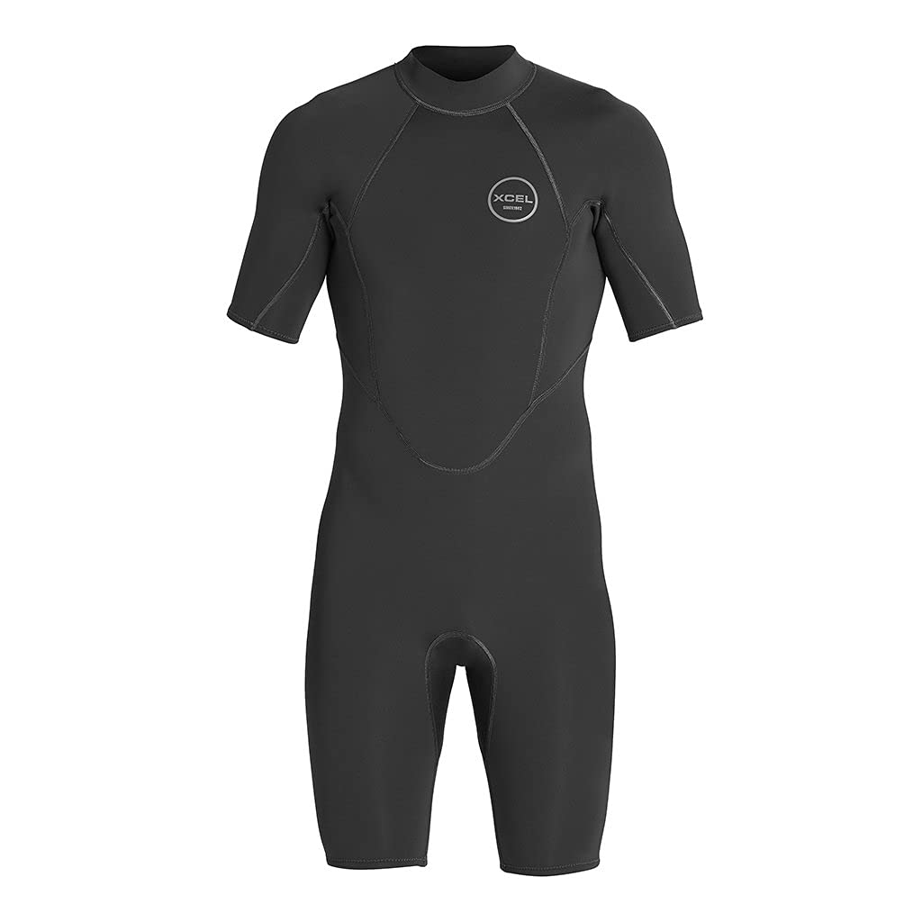 XCEL Men's Axis Short Sleeve 2mm Neoprene Spring Wetsuit for Surfing, Diving & Water Sports - Lightweight & Comfortable