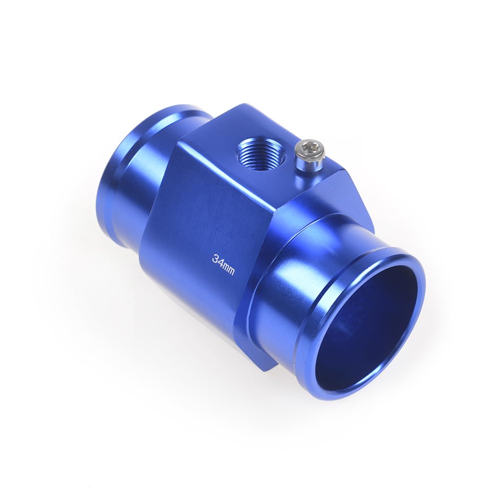 Aluminum Water Temp Gauge Joint Pipe 34mm - Radiator Sensor Adapter for Car Cooling System