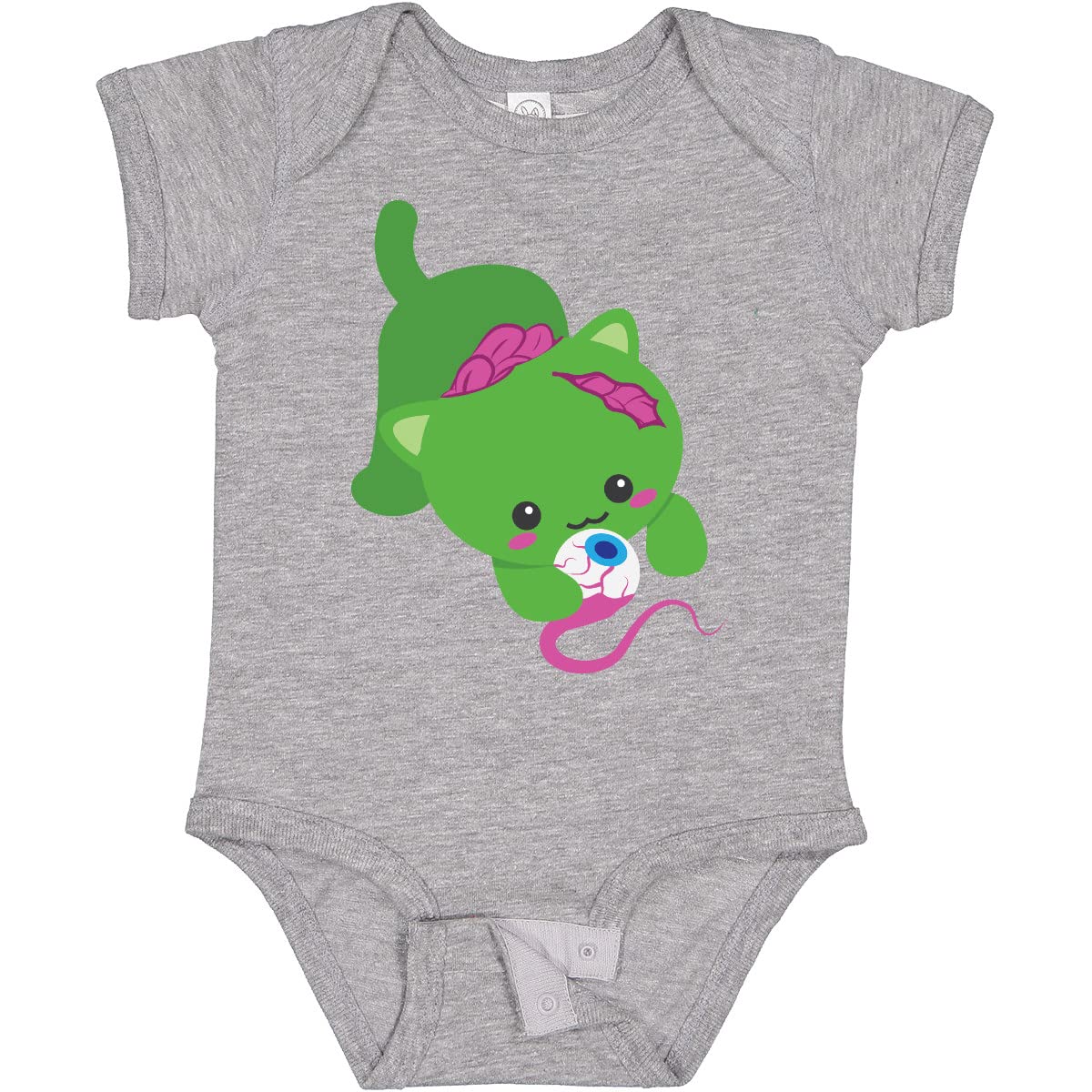 Inktastic Zombie Cat Baby Bodysuit - Cute Halloween Outfit for Infants - Perfect for Halloween Parties, Costume Contests & Photo Shoots