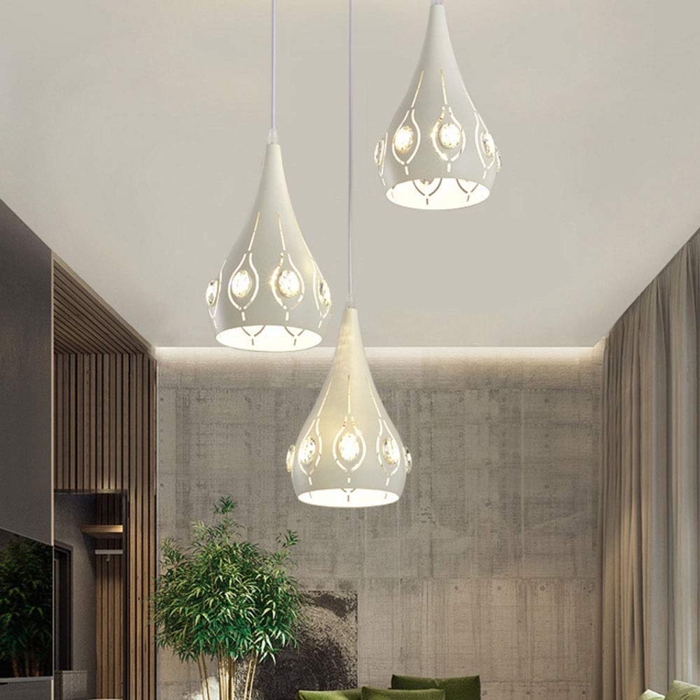 70W 3-Lights Branch-Shaped LED Modern Chandelier - Nordic Style Ceiling Light for Restaurant, Bedroom, Bar & Coffee Shop - Energy Saving Hanging Lamp for Home & Commercial Spaces