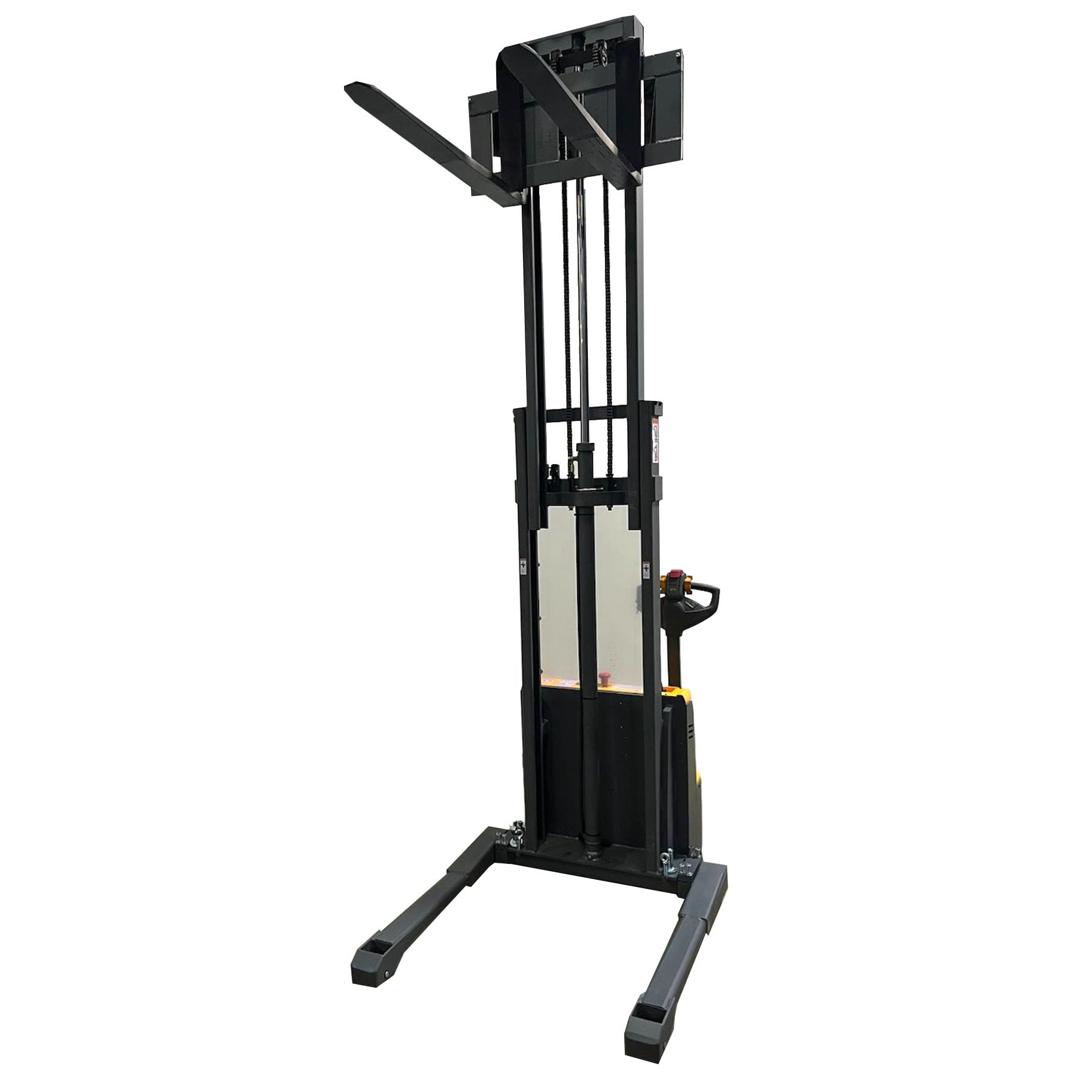 Xilin 3300 lbs Electric Pallet Stacker - 98 Inch Lifting Height, Adjustable Forks for Warehouse Material Handling | Heavy-Duty Electric Stacker for Loading Docks, Storage Facilities & Industrial Use