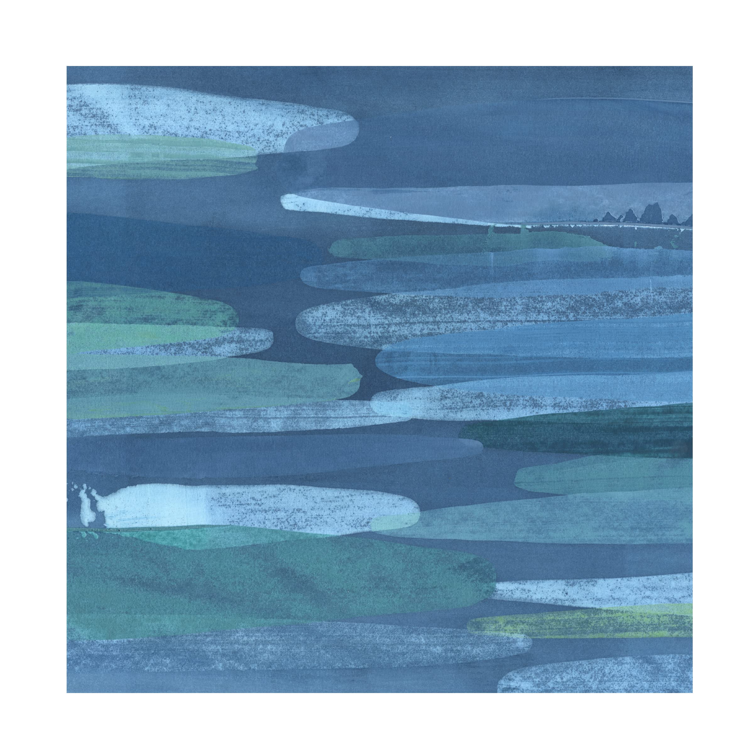 Trademark Fine Art 'Overlapping Hues I' Abstract Canvas Painting by Megan Meagher - Modern Wall Art for Living Room, Bedroom & Office Decor