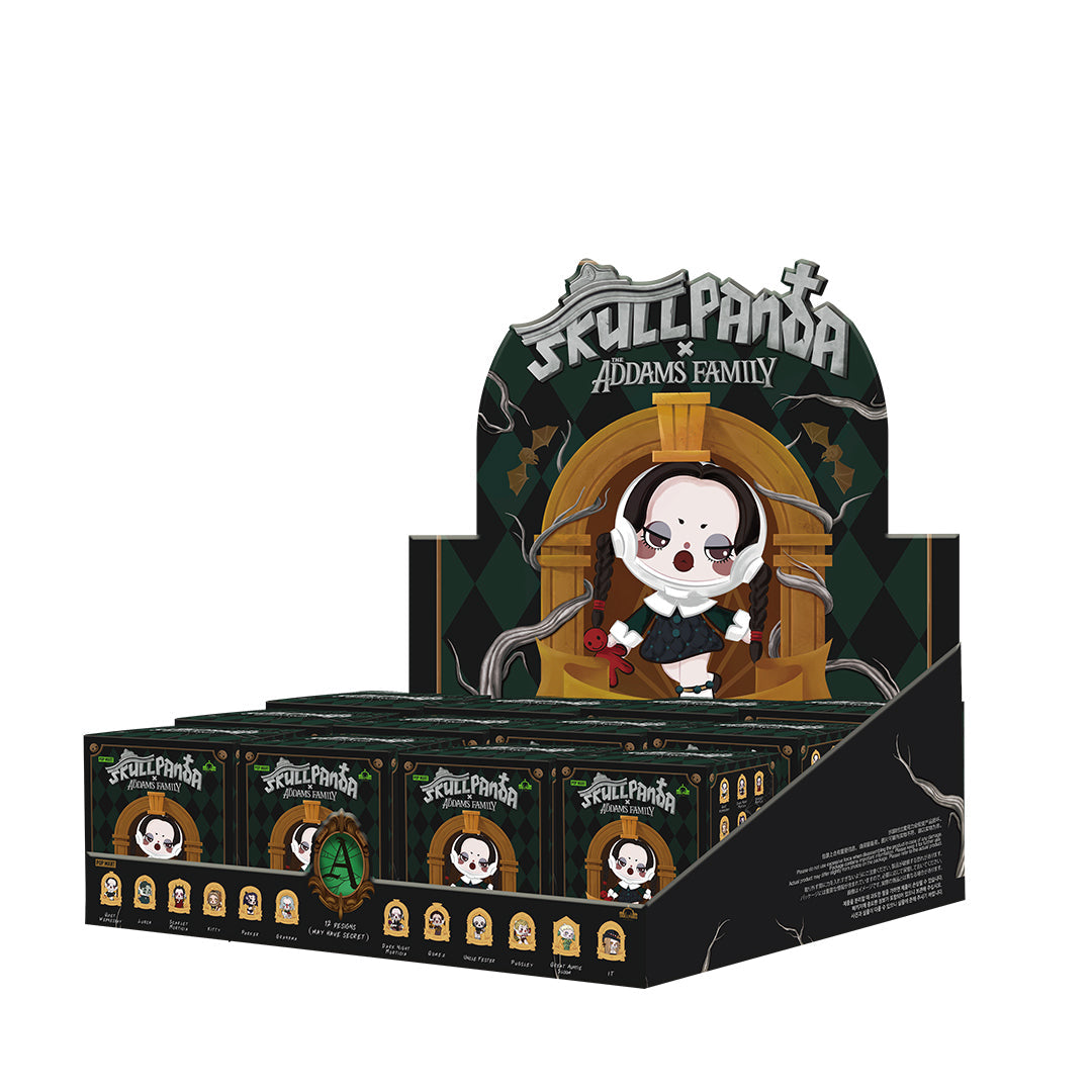 POP MART SKULLPANDA The Addams Family Series Enamel Pin Badge Blind Box - Collectible Mystery Pins for Fans, Gifts & Cosplay Accessories