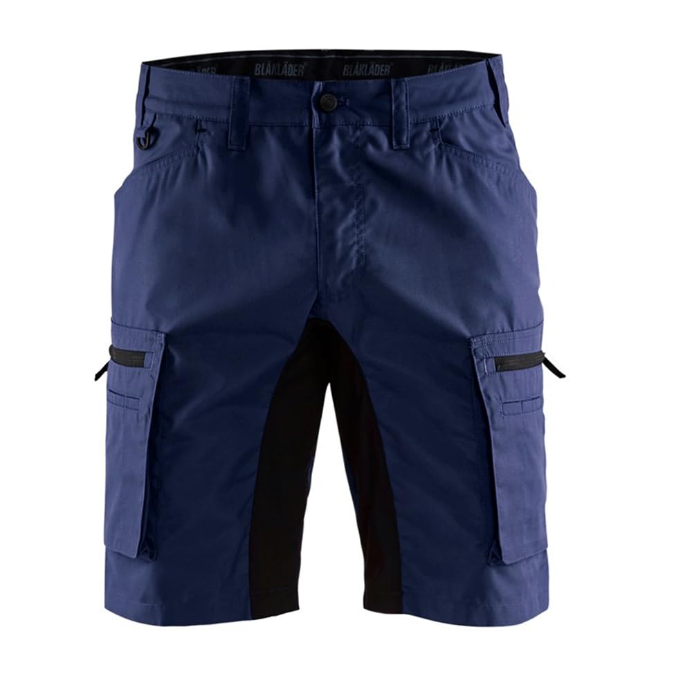 Blaklader 144918458999C52 Stretch Work Shorts - Size C52, Navy Blue/Black - Durable & Comfortable for Construction, Carpentry & Outdoor Work