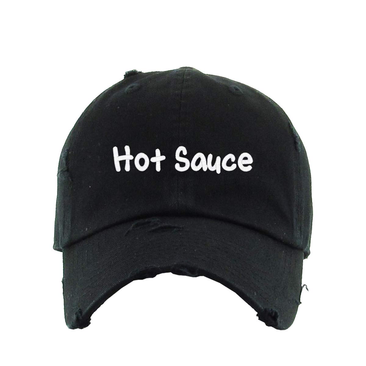 Vintage Hot Sauce Baseball Cap - Embroidered Cotton Adjustable Dad Hat for Men & Women - Perfect for BBQ, Sports Games, and Casual Outfits