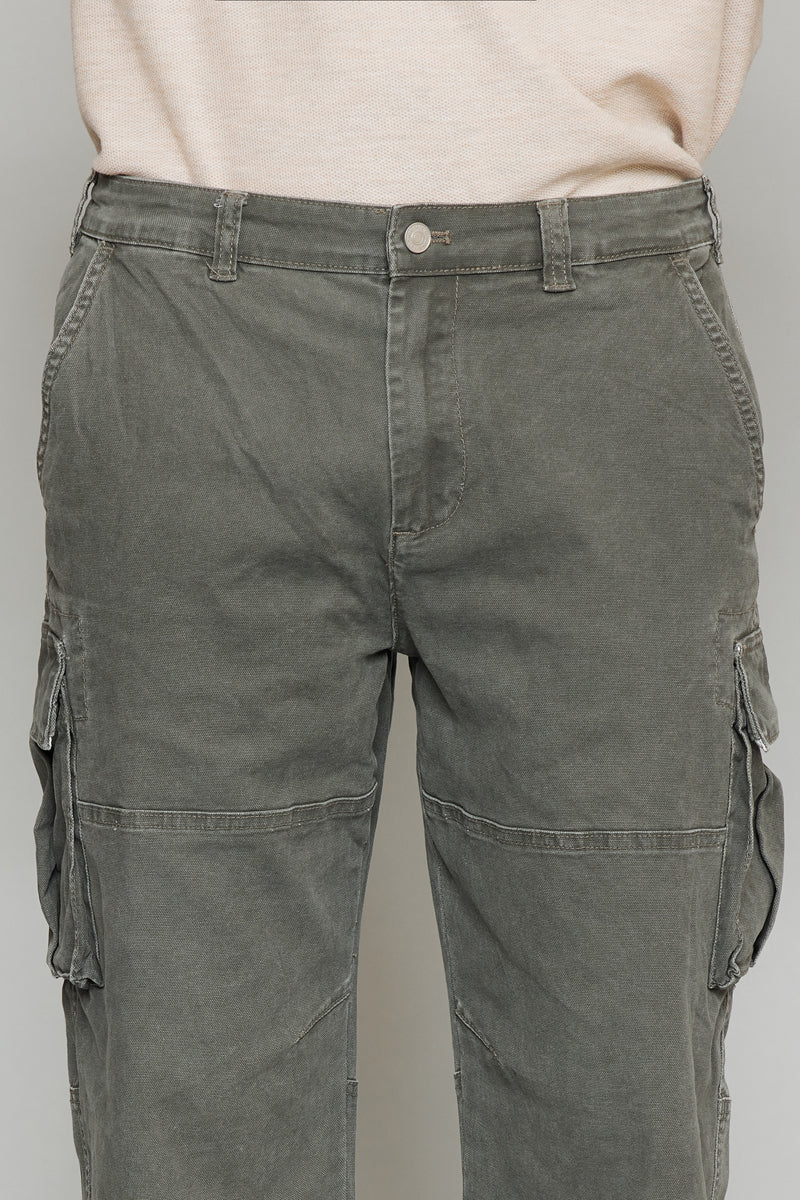 Keith Olive Cargo Pants for Men - Durable Military Style Tactical Pants with Multiple Pockets | Perfect for Hiking, Outdoor Adventures & Casual Wear