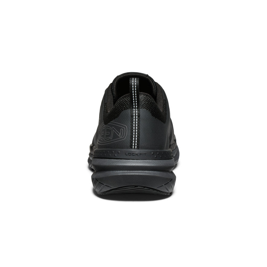 Men's Speedworks Carbon Toe Work Sneakers - Black/Steel Grey | Slip-Resistant Safety Shoes for Construction, Warehouse & Industrial Work