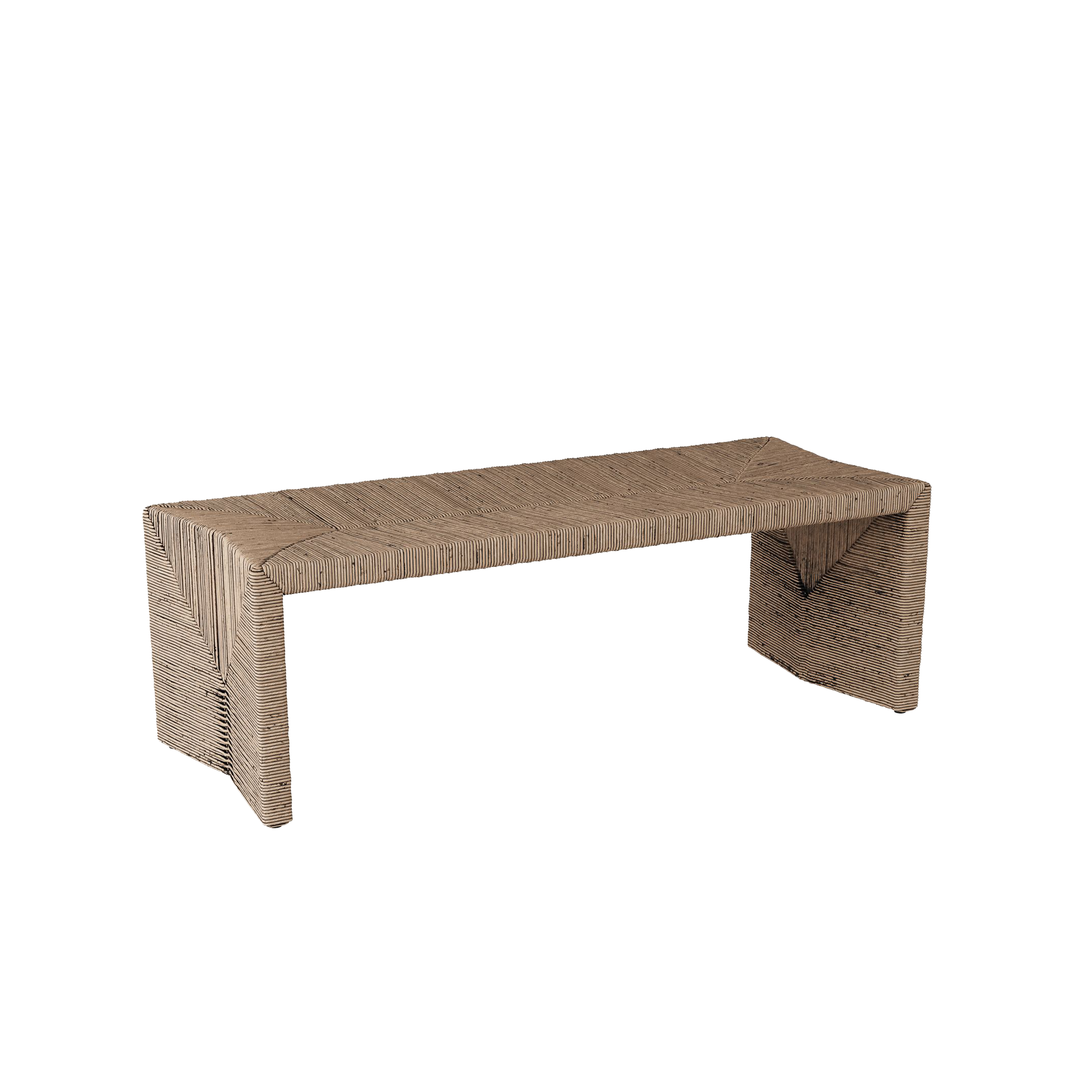 Avalon Bench 102032012000 - Modern Outdoor Garden Bench for Patio, Backyard & Lawn - Durable Weather-Resistant Wooden Seating with Comfortable Design