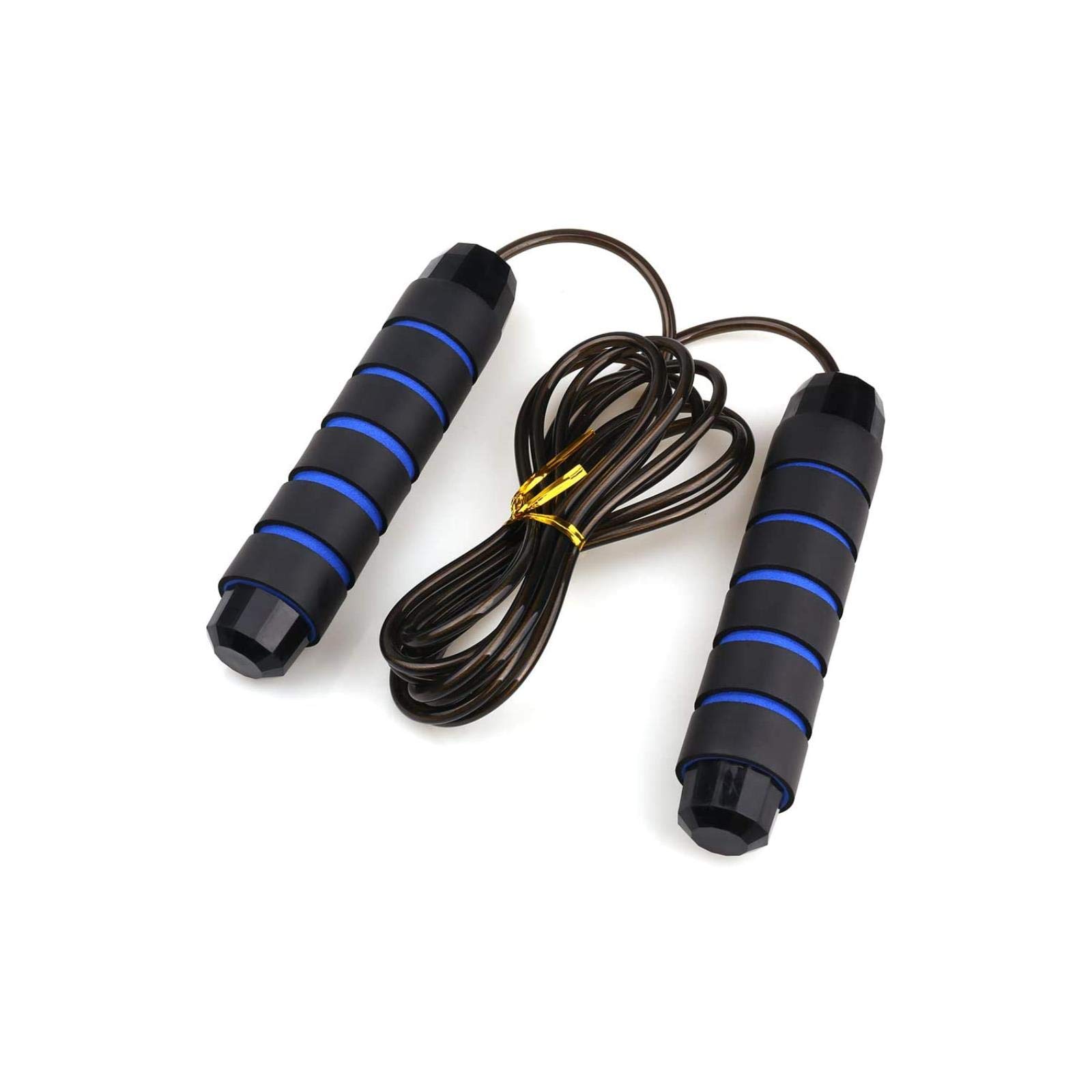 LEOU Adjustable Skipping Rope - Tangle-Free Jump Rope with Ball Bearings for Fast Speed & Memory Foam Handles - Ideal for Women, Men & Kids - Perfect for Home Workouts, Gym Training & Fitness Exercises (2 Pack)