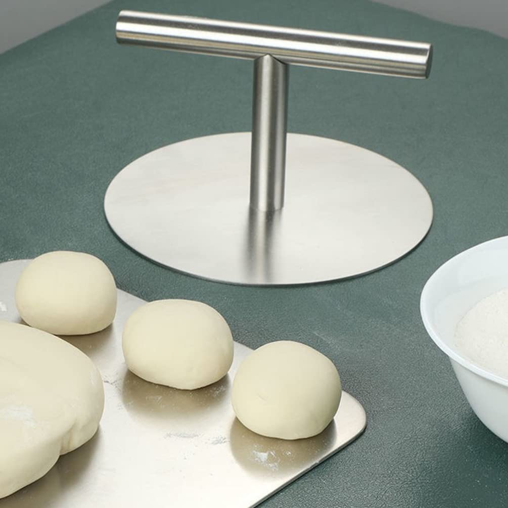 Stainless Steel Burger Press & Patty Maker - Round Cake Press, Pastry & Meat Pie Pressing Tool - Kitchen Gadget for Homemade Burgers, Pies & Pastries - Perfect for BBQ, Parties & Family Cooking