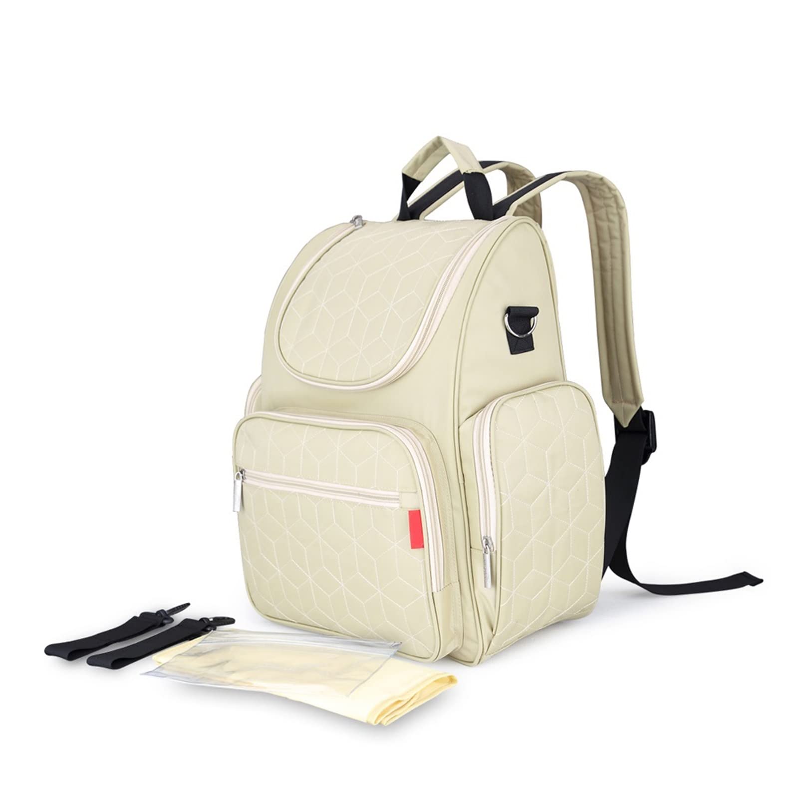 HUACHEN-LS Large Capacity Baby Diaper Backpack - Waterproof Maternity Travel Bag with Insulated Pocket, Nursing Organizer & Changing Station - Perfect for New Moms, Daycare, Hospital Visits & Family Outings