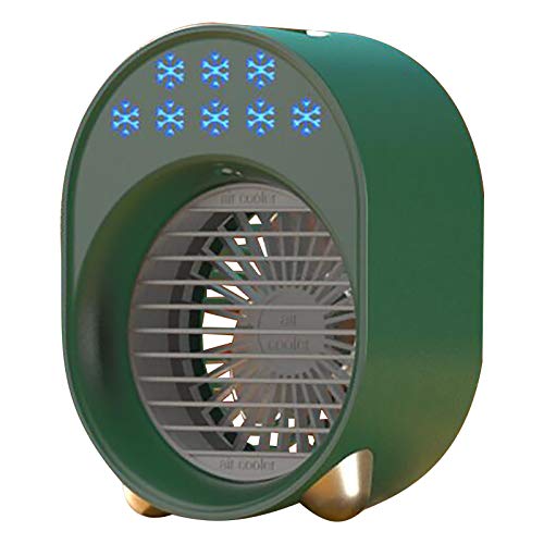 Kuluzego USB Desktop Air Cooler with Humidifier - Portable Mini Water Spray Fan for Home, Office, and Travel - Stay Cool in Hot Weather
