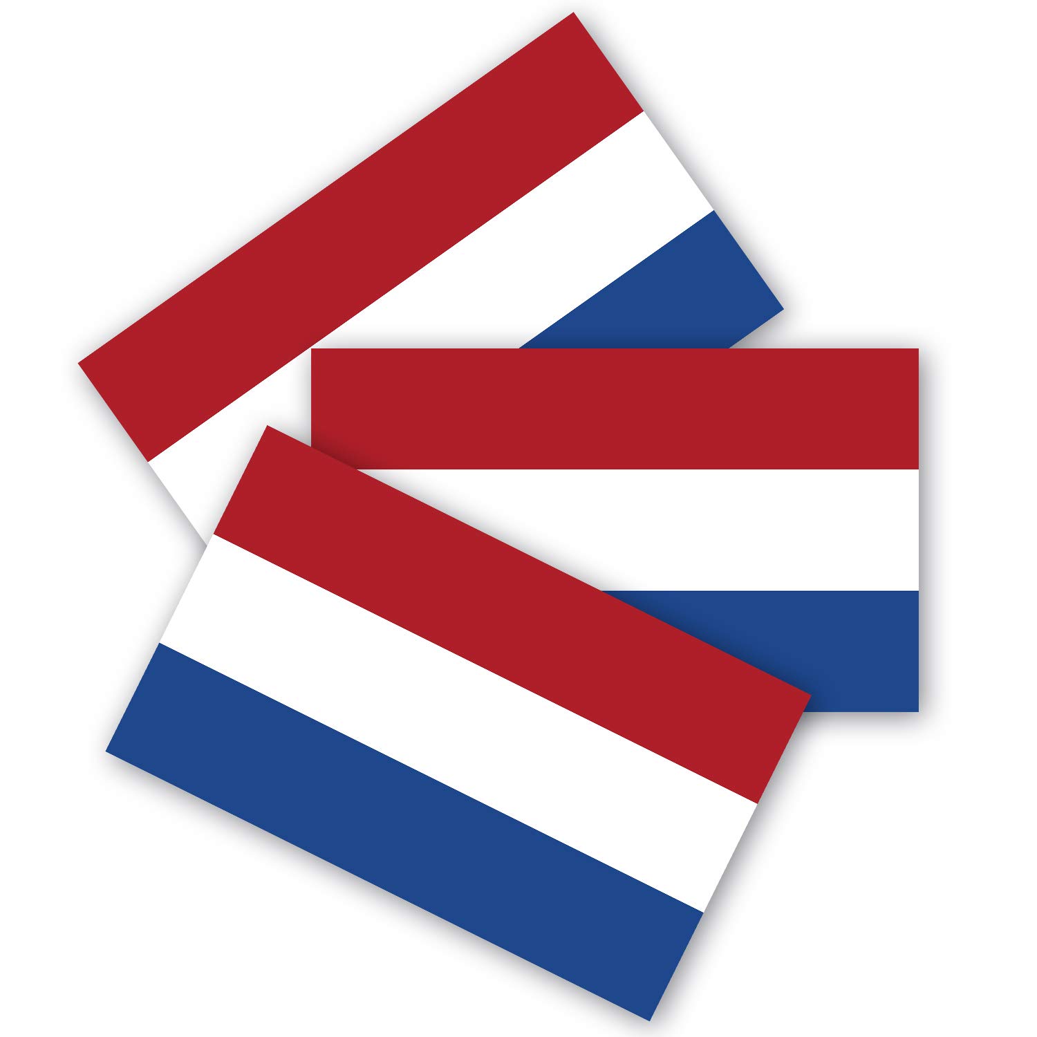 3-Pack 3x5 Netherlands Flag Stickers - Durable Waterproof Dutch Flag Decals for Cars, Windows & Laptops - Perfect for Travel, Sports Events & National Pride Display