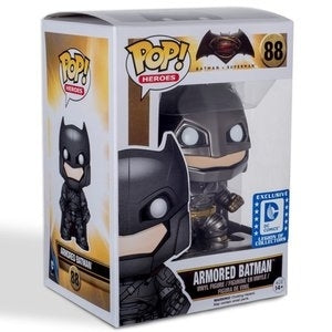 Batman v Superman Armored Batman Pop! Vinyl Figure #88 - Collectible DC Comics Movie Merchandise for Display & Gifts